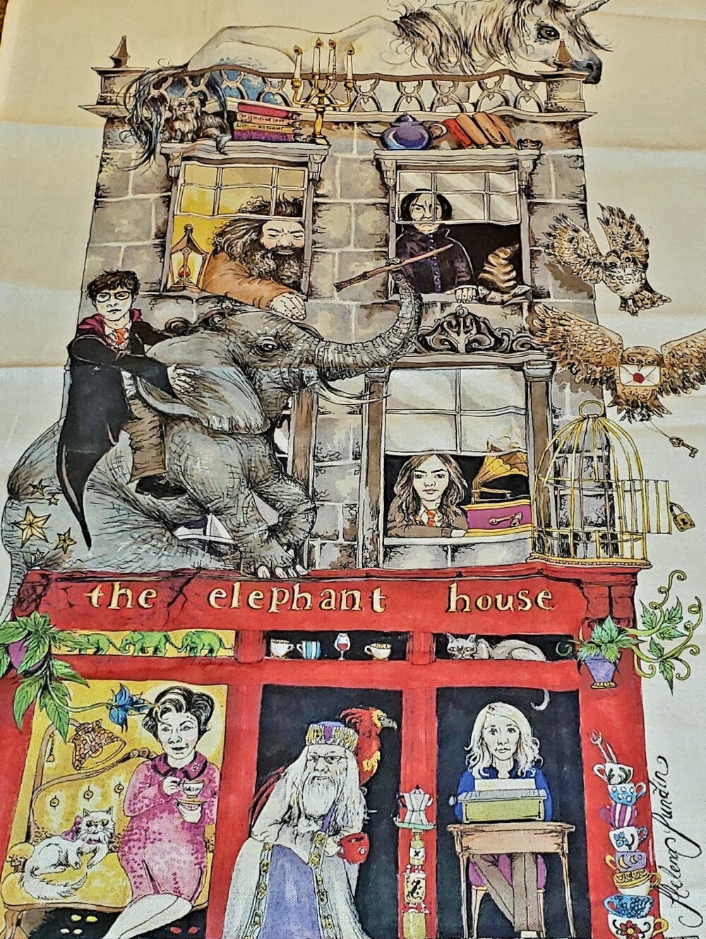 Harry Potter Museum Context "The Elephant House" Tea Towel